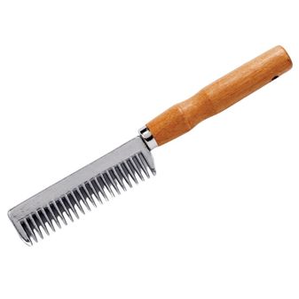 Lincoln Mane &amp; Tail Comb With Wooden Handle