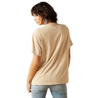*OUTLET* Ariat Women's Ride On T-Shirt (Oyster Grey Mineral Wash) alternative