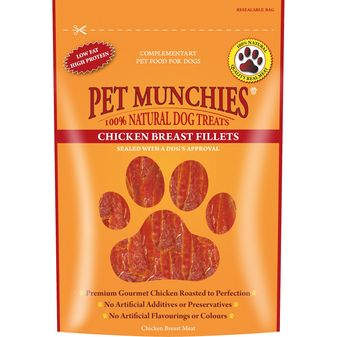 Pet Munchies Natural Dog Treats (Chicken Breast Fillets)
