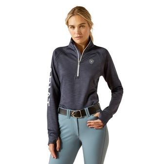 *OUTLET* Ariat Women's Tek Team 1/2 Zip Sweatshirt (Ombre Blue Heather)