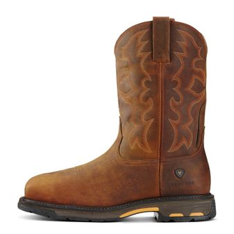 Ariat Men's WorkHog Wide Square Toe Steel Toe Work Boot (Toast) alternative