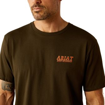 Ariat Mens Ariat Armadillo on a Half Shell T-Shirt (Dark Olive) alternative