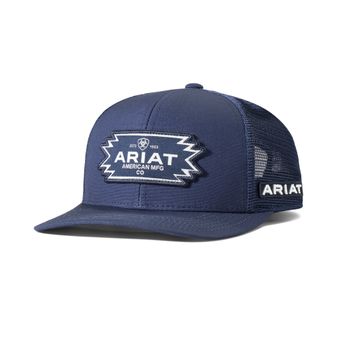 Ariat Mens Aztec Logo Patch Cap (Blue)