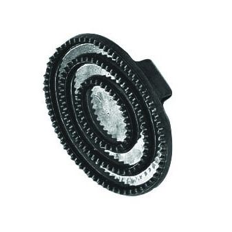 Roma Rubber Curry Comb (Black)