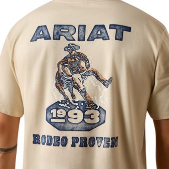 Ariat Mens Proven Stamp Short Sleeve T Shirt (Natural) alternative