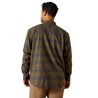 Ariat Mens Rebar Flannel Durastretch Work Shirt  (Burnt Olive) alternative