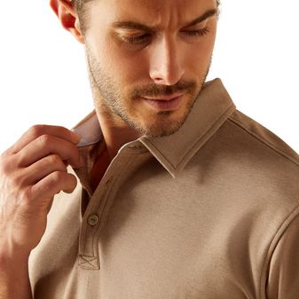 Ariat Mens Shaldon Polo (Silken Brown Heather) alternative