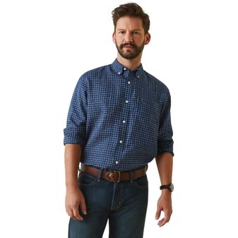 Ariat Mens Sonoma Shirt (Navy Tattersal) alternative