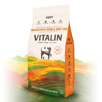 Vitalin Puppy Chicken With Thyme &amp; Root Veg (12kg)