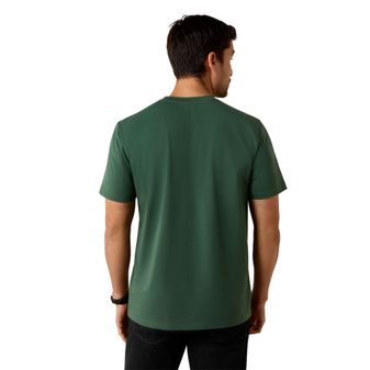 Ariat Mens Vertical Logo Short Sleeve T Shirt (Monstera) alternative