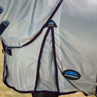 Weatherbeeta ComFiTec Airflow Fly Sheet Detach-A-Neck (Grey/Navy/Burgundy) alternative