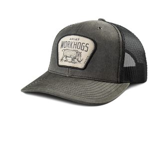 Ariat Mens Workhog Patch Cap (Charcoal)