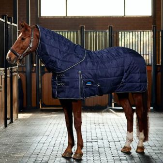 Weatherbeeta ComfiTec PP Channel Quilt Detach a Neck Stable Rug 220g (Navy/Charcoal)