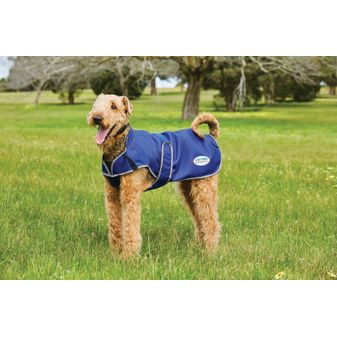 Weatherbeeta Comfitec Premier Free Parka Deluxe Dog Coat Medium (Dark Blue/Grey/White)