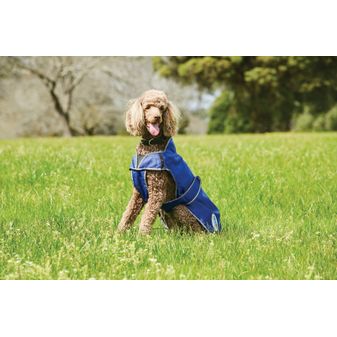 Weatherbeeta Comfitec Windbreaker Free Parka Deluxe Dog Coat (Dark Blue/Grey/White) alternative