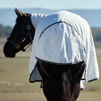 Weatherbeeta Hybrid Sheet Combo Neck (White/Charcoal) alternative