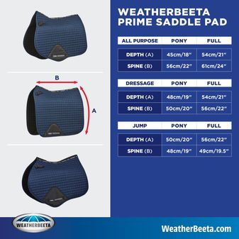Weatherbeeta Prime Dressage Saddle Pad (Mulberry) alternative