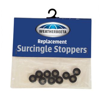 Weatherbeeta Rubber Surcingle Stoppers 10 Pack (Black)