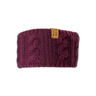 Woof Wear Cable Headband (Plum)