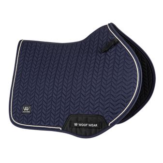 Woof Wear Herringbone Close Contact Saddle Pad (Navy)