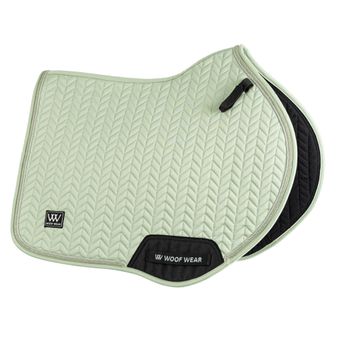 Woof Wear Herringbone Close Contact Saddle Pad (Sage Green)