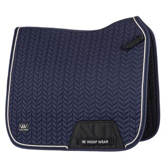 Woof Wear Herringbone Dressage Saddle Pad (Navy)