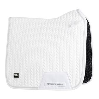 Woof Wear Herringbone Dressage Saddle Pad (White)
