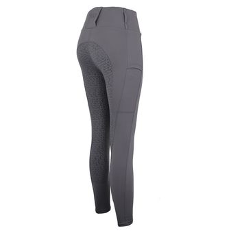 Woof Wear Ladies All Season Riding Tights - Full Seat (Dove Grey)