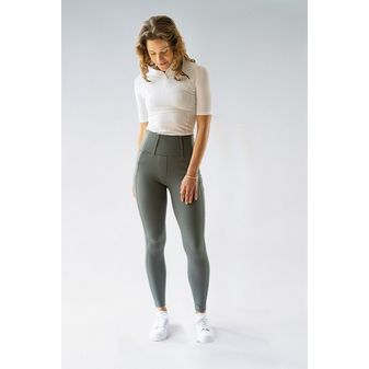 Woof Wear Ladies All Season Riding Tights - Full Seat (Sage Green) alternative