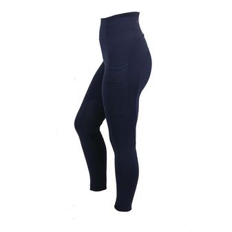Woof Wear Ladies Original Riding Tights - Knee Patch (Navy)