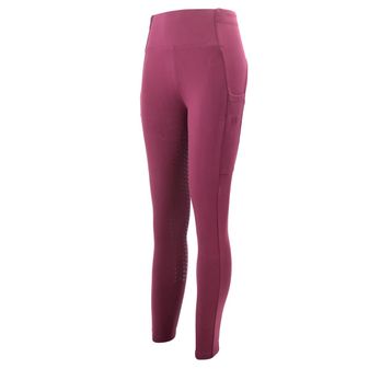 Woof Wear Ladies Winter Riding Tights - Full Seat (Plum)