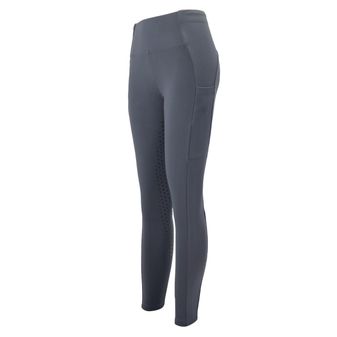 Woof Wear Ladies Winter Riding Tights - Full Seat (Slate)