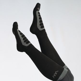 Woof Wear Long Bamboo Tech Riding Sock (Black/Grey) alternative