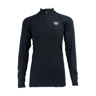 Woof Wear Young Rider Long Sleeve Tech Riding Shirt (Black)