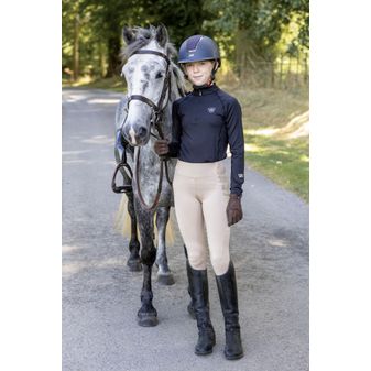 Woof Wear Young Rider Long Sleeve Tech Riding Shirt (Black) alternative