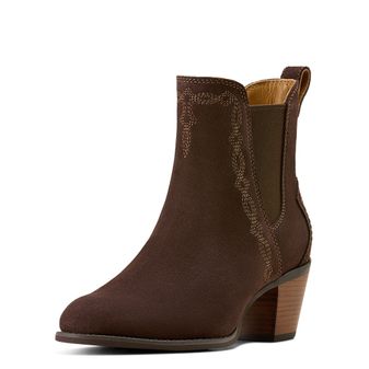 Ariat Women's Demi Western Boot (Chocolate Suede)