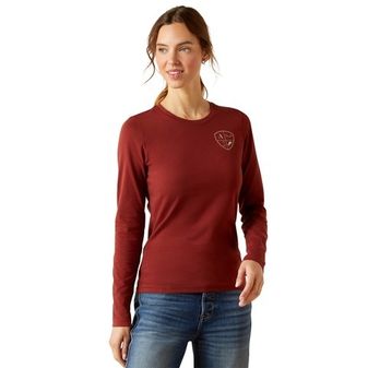 Ariat Women's Eq Icons T-Shirt (Madder Brown)