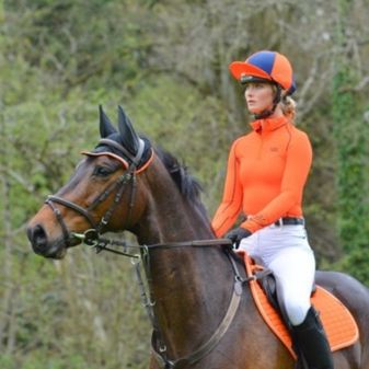 *OUTLET* Woof Wear Ladies Performance Riding Shirt (Orange) alternative
