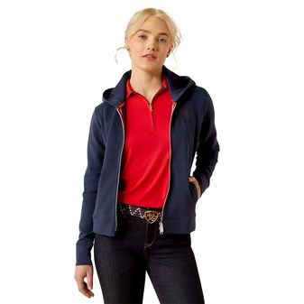 Ariat Womens Antez Team Full Zip Sweatshirt (Team Navy) alternative