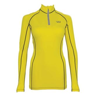 *OUTLET* Woof Wear Ladies Performance Riding Shirt (Sunshine Yellow)