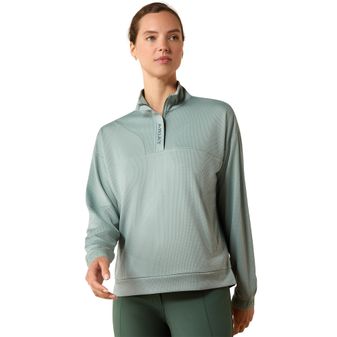 Ariat Womens Breathe 1/2 Zip Pullover (Chinois Green)