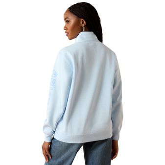 Ariat Womens Foundation Logo 1/2 Zip Sweatshirt (Nantucket Breeze) alternative