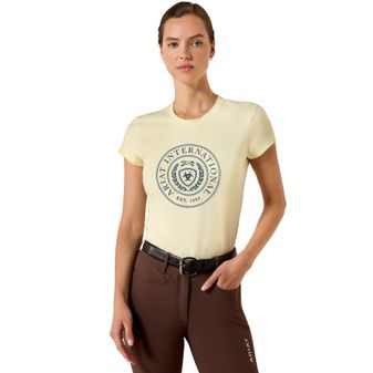 Ariat Womens Heritage Crest Short Sleeve T Shirt (Flan)