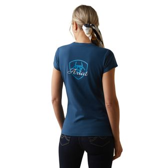 Ariat Womens Logo Script T-Shirt (Deep Petroleum) alternative