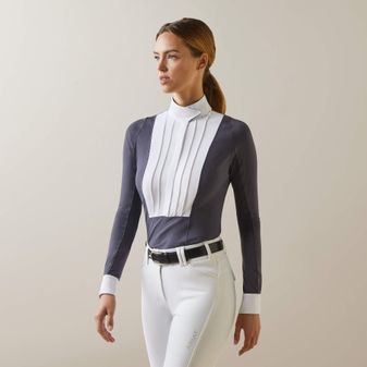 Ariat Womens Luxe Long Sleeve Show Shirt (Periscope)