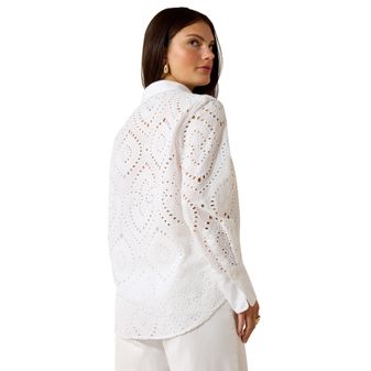 Ariat Womens Millington Longsleeve Blouse (White) alternative
