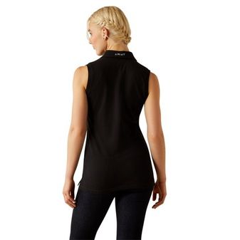 Ariat Womens Prix 3.0 Sleeveless Polo (Black) alternative