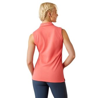 Ariat Womens Prix 3.0 Sleeveless Polo (Coral Paradise) alternative