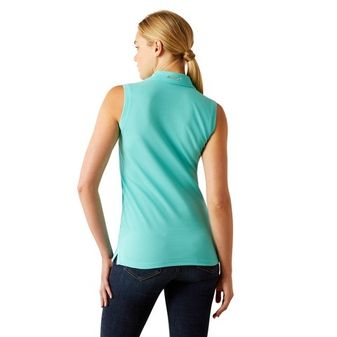 Ariat Womens Prix 3.0 Sleeveless Polo (Pool Blue) alternative