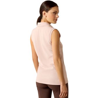 Ariat Womens Prix 3.0 Sleeveless Polo (Sepia Rose) alternative